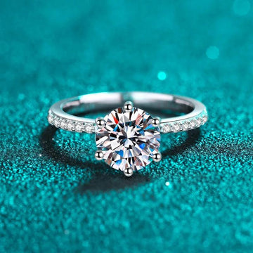 Fabulous Real D Colour 2.0 Carat Moissanite Exquisite 925 Sterling Silver Engagement Wedding Ring Fine Jewellery